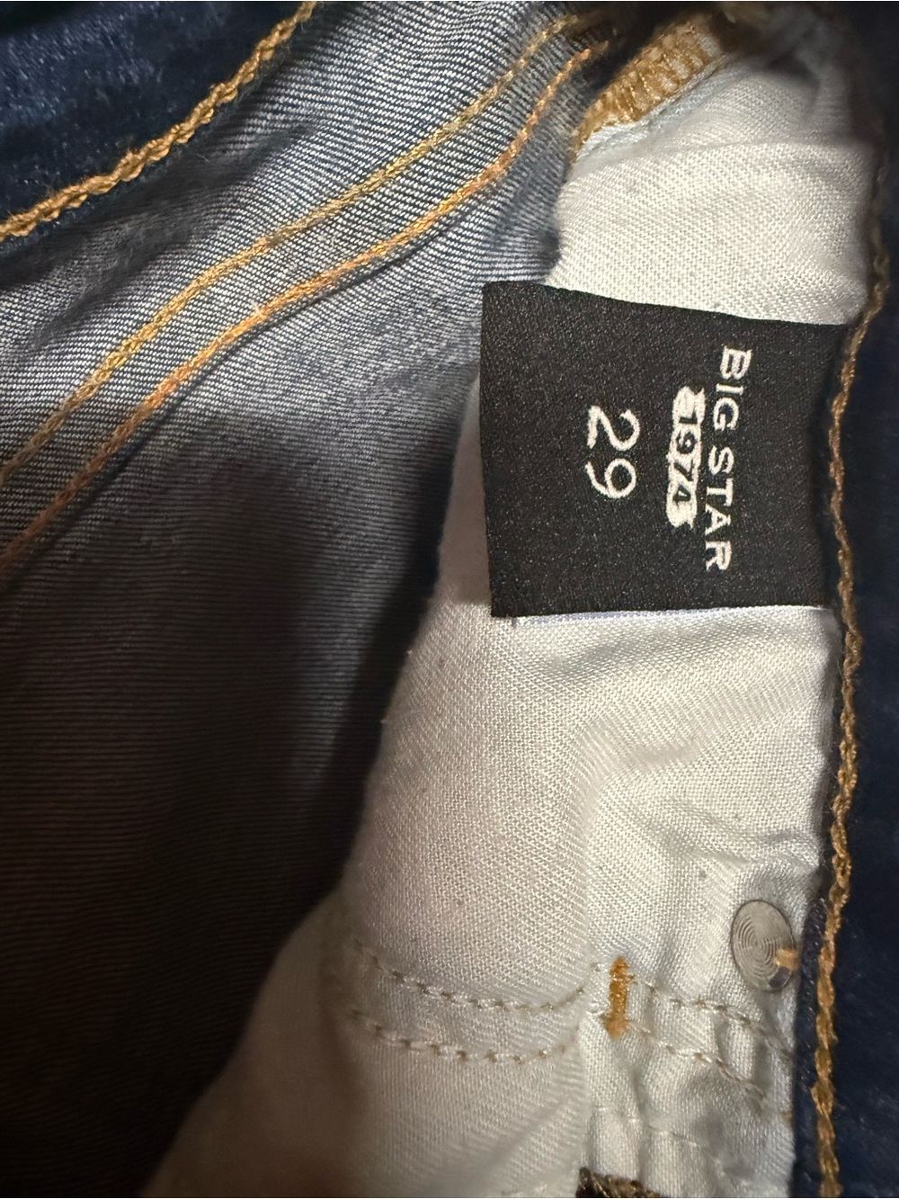 Big Star Faded Blue Denim Cutoff Shorts - Picture 6 of 7